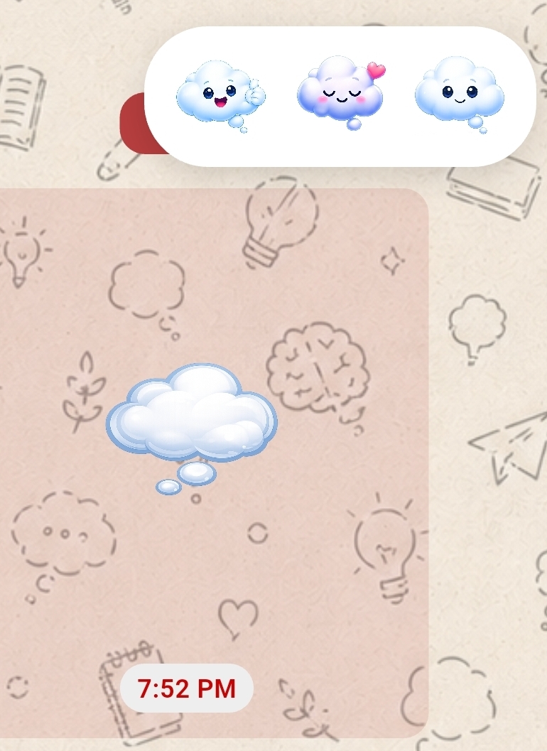 ThoughtApp reactions preview